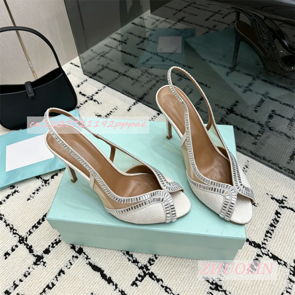 Kids Shoes Women - Luxuriöse Echtleder-Sandalen mit Hohem Absatz für