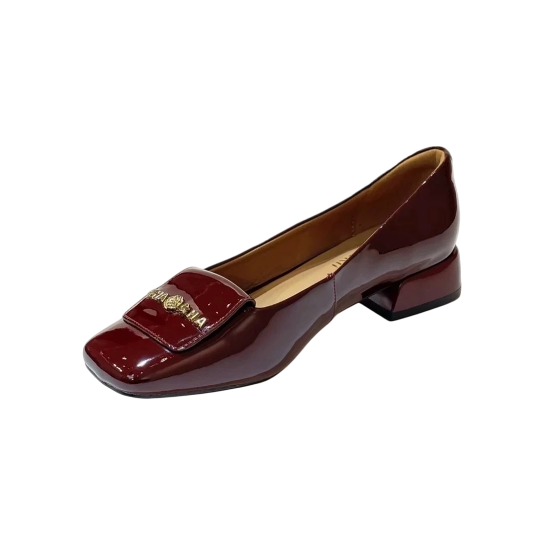 Women'S Shoes Plus Size - Damen Retro Pumps mit eckiger Spitze,