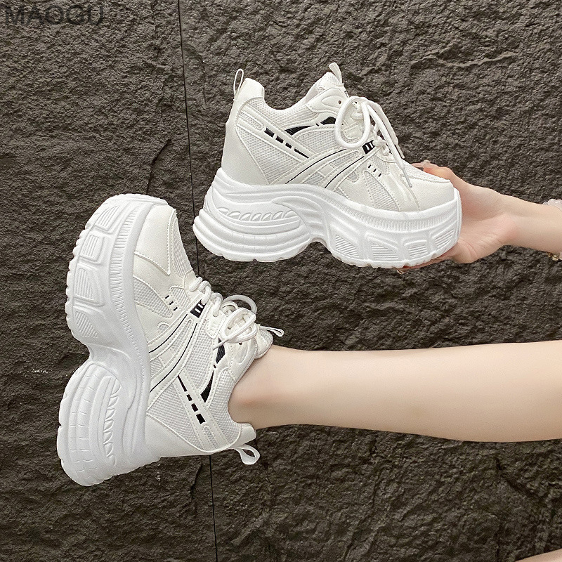 Women Shoes Store - 10CM Höhe Zunehmende frauen Chunky Sneakers