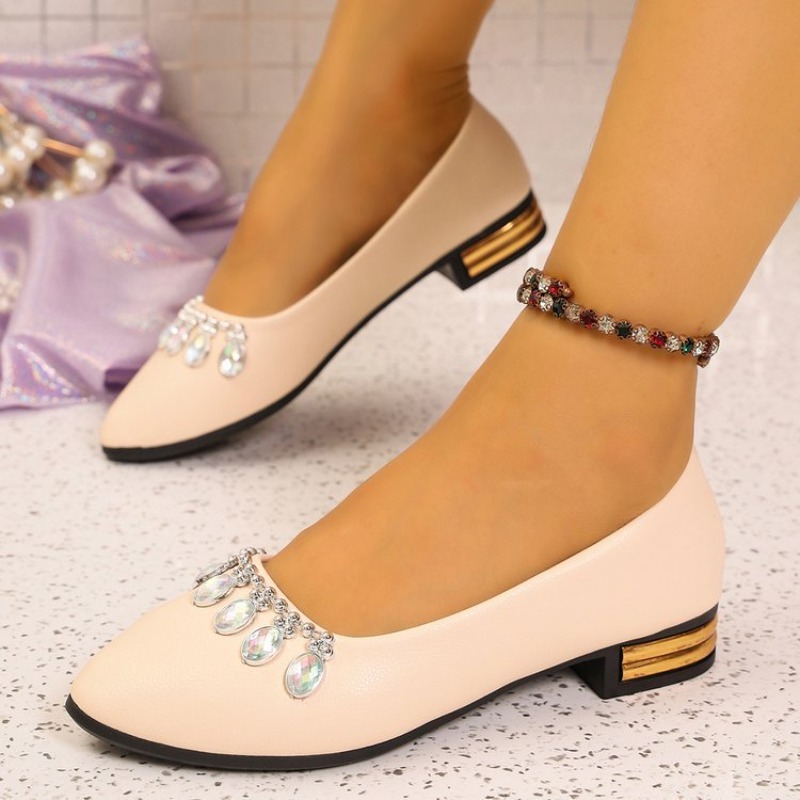 Women'S Shoes Plus Size - Damen Flache Schuhe mit Spitzer Zehenpartie,