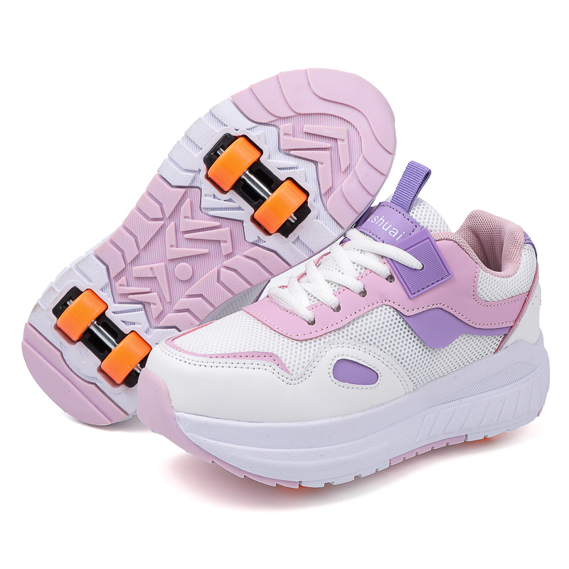Kids Shoes Women - Kinder-Rollschuhe mit 4 Rädern, abnehmbare Rollschuhe,