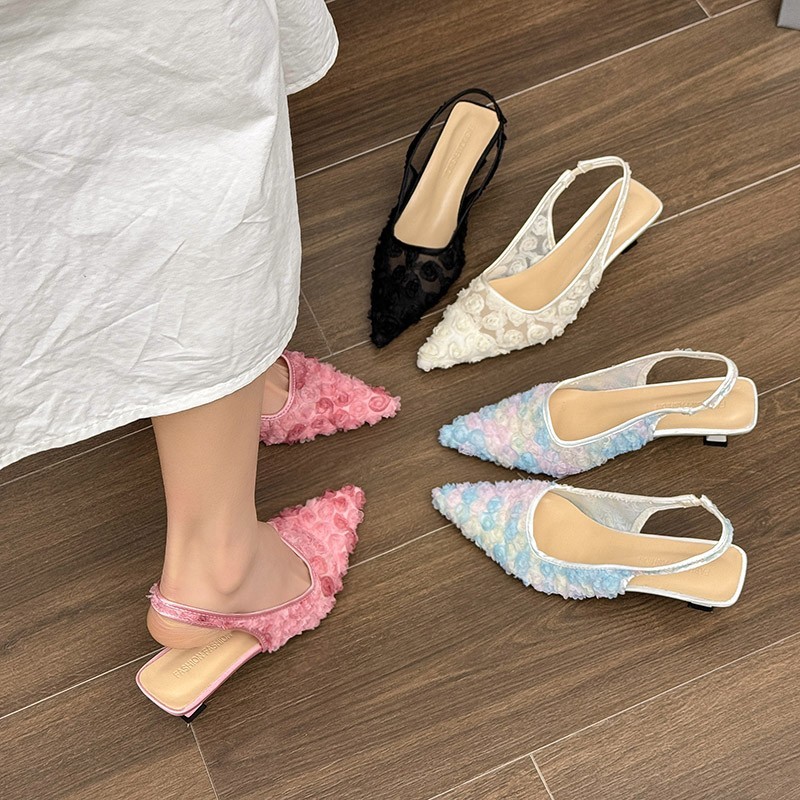 Women'S Shoes Plus Size - Sommerliche, elegante, spitze, sexy, atmungsaktive, niedrighackige,