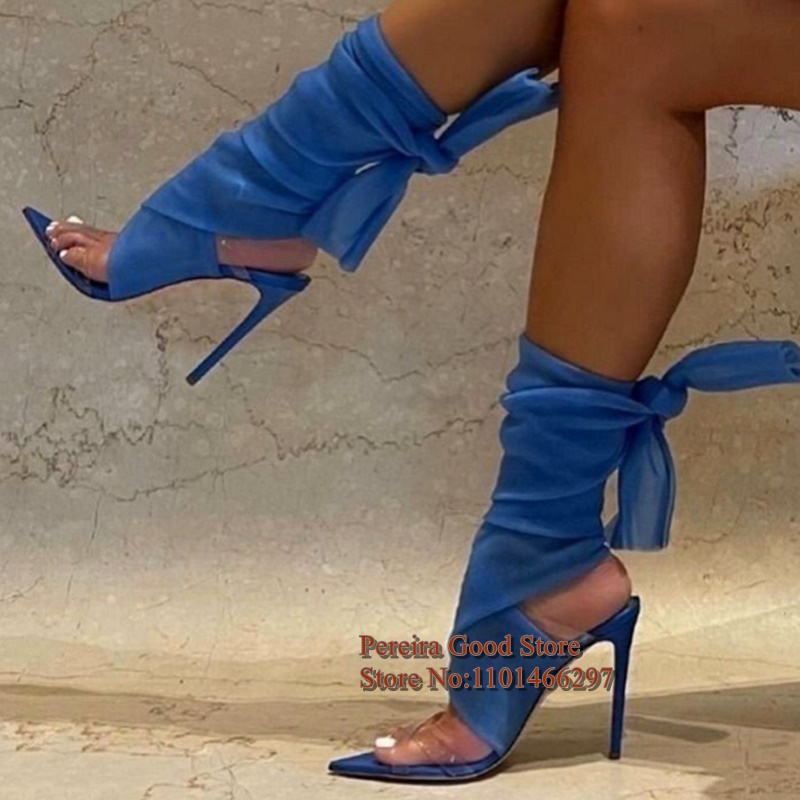 Lila Seidenband-Knöchelriemen- – Ribbon Tie Heel Bewertung und Preis