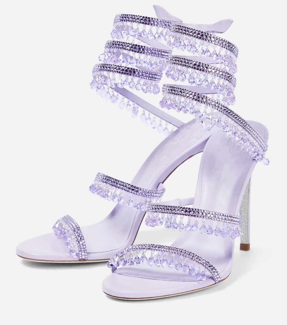 Sexy grüne Kristall-Fransen-St – Peep Toe Heels Bewertung und Preis