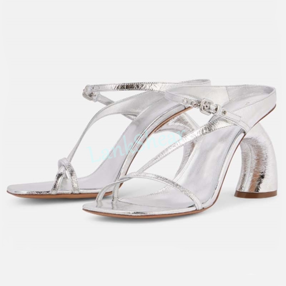 Lackleder-Sandalen mit Ungewöh – Women'S Shoes Paris Bewertung und Preis