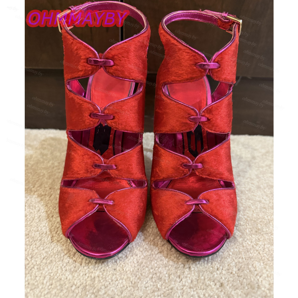 Damen Rote Samt Peeptoe-Sandal – Kids Shoes Women Bewertung und Preis