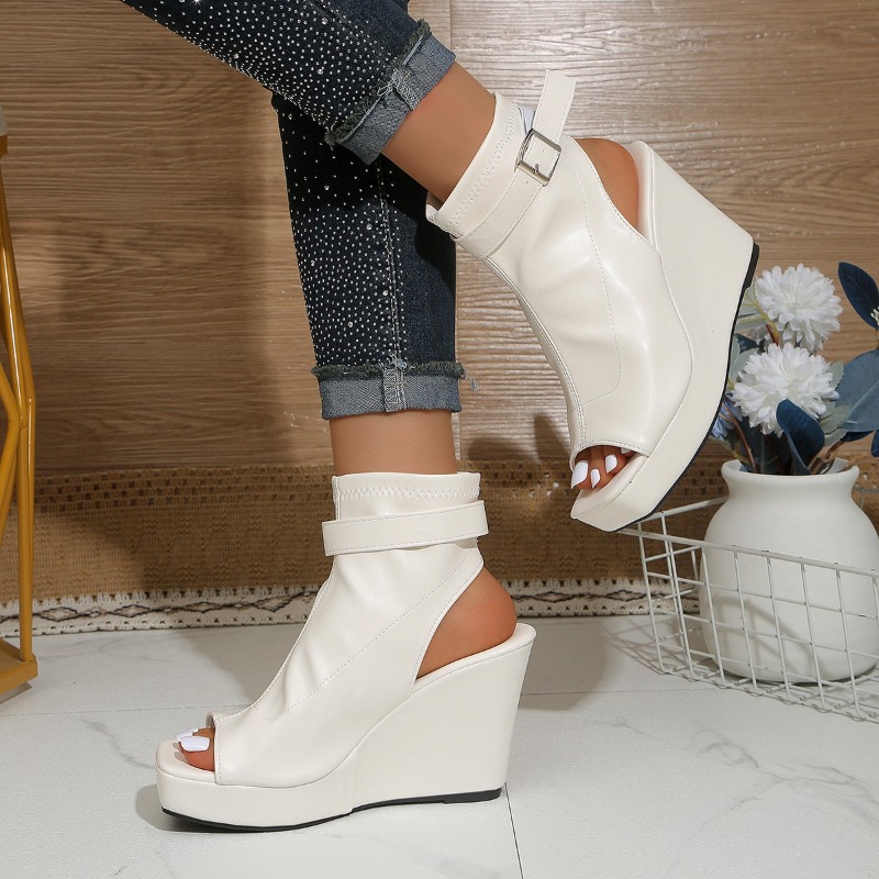 Quadratische Offene Plateau-Ke – Women'S Shoes Plus Size Bewertung und Preis