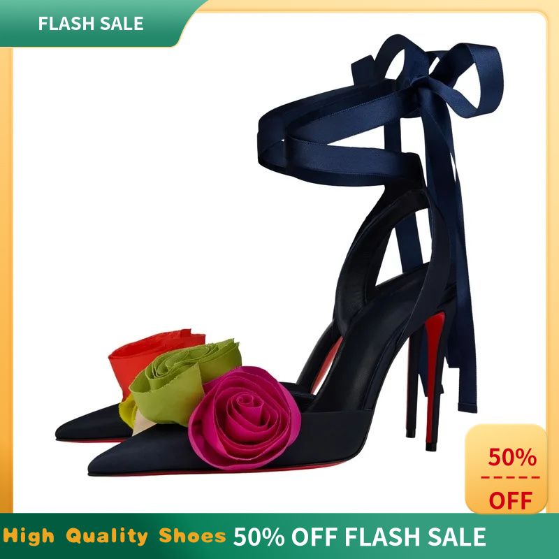 Elegante romantische Damen-Sli – Ribbon Tie Heel Bewertung und Preis